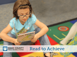 3rd Grade Parents: Read to Achieve Information