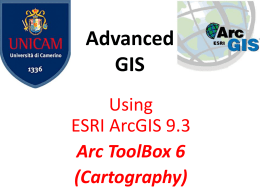 Arc ToolBox CartographyTools