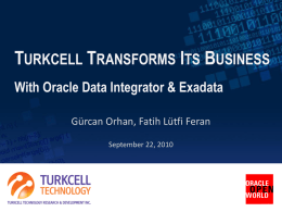 OOW 2010 Presentation - Gurcan Orhan`s Oracle Data Integrator Blog
