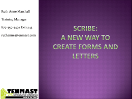 Scribe - Tenmast Software
