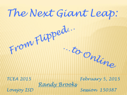 Launch Hurdles A Roadmap to an Online Course Offering