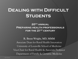 Dealing with Difficult learners