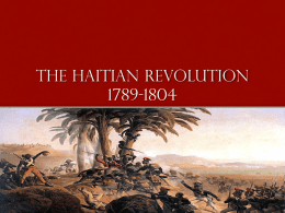 The Haitian revolution