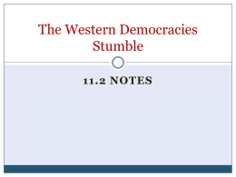 The Western Democracies Stumble - Moore