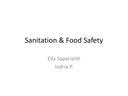 Sanitation & Food Safety