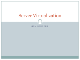 Server Virtualization