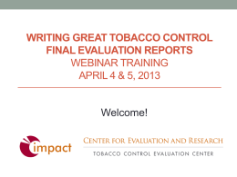 2 - Tobacco Control Evaluation Center