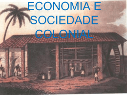 Economia e sociedade Colonial