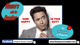 1: The Philosophy of Happiness