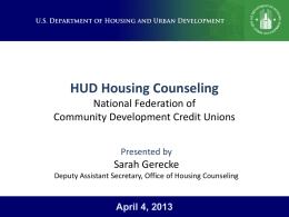 Office of Housing Counseling - National Federation of Community
