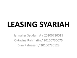 LEASING SYARIAH