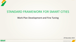 STANDARD FRAMEWORK FOR SMART CITIES