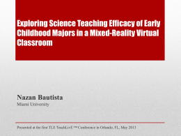 Exploring Science Teaching Efficacy of Early Childhood