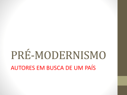 Pré-Modernismo