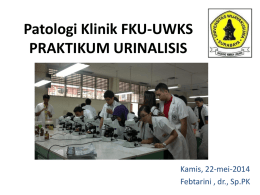 Patologi Klinik FKU-UWKS PRAKTIKUM