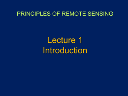 lecture-1 Introduction - Centre of Studies In Resources