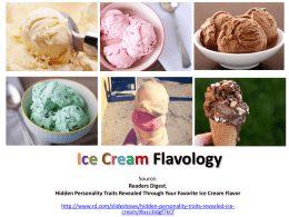 Ice Cream Flavology