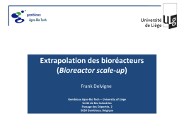 Extrapolation des bioréacteurs (Bioreactor scale-up)