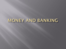 Money and banking - Gasiorowski