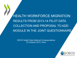 Brief on OECD pilot data collection on HWF mobility