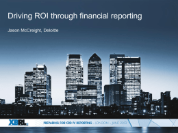 Driving ROI through financial reporting