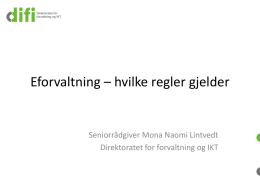 Mona Naomi Lintvedt - Forum rettsinformatikk