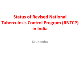 Status of RNTCP in India