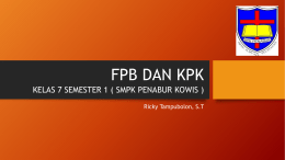 FPB DAN KPK - WordPress.com