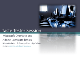 OneNote and Captivate - DER-HT