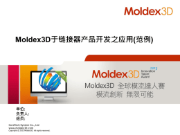 说明报告范例 - Moldex3D