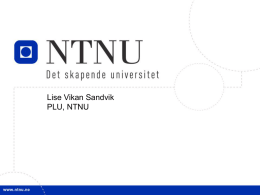 Førsteamanuensis Lise Vikan Sandvik, NTNU, Vurdering