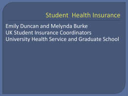 UK`s Student Health Insurance