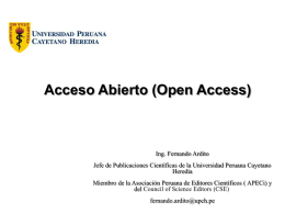 Acceso Abierto (Open access)