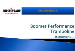 Boomer Performance Trampoline