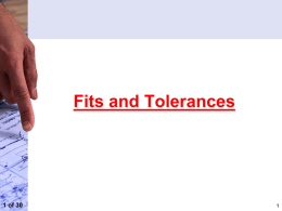 Fits and Tolerance