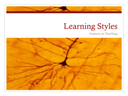 Learning Styles - Chabotcollege.edu