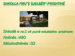 Shkolla FMU*E Gjelbër*-Prishtinë - Green School