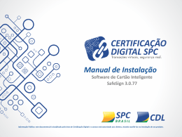 Software de Cartão Inteligente SafeSign 3.0.77 Manual