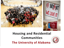 Housing and Residential Communities The