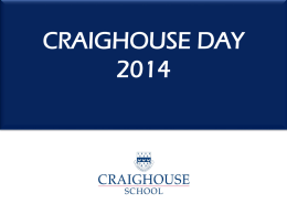 Presentaci&oacute;n - Craighouse Day 2014