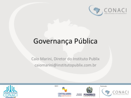 Caio Marini – Governança Pública