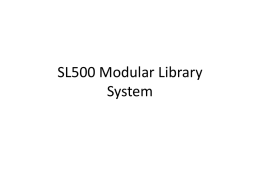 3. SL500 Basics - Quick Reference