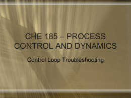 Control Loop Troubleshooting