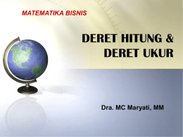 Deret - E-Learning | STMIK AMIKOM Yogyakarta