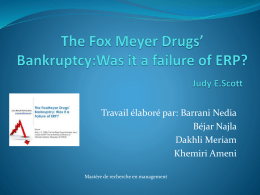 The Fox Meyer Drugs` Bankruptcy:Was it a failure of ERP?