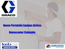Nuevo Portafolio Equipos Airless Homecenter