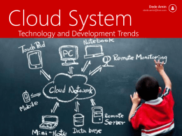 Cloud System - Technology and Development Trend