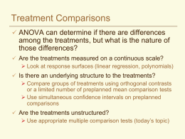 Mean Comparison Tests - Crop and Soil Science