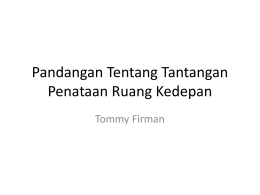 Prof. Dr. Tommy Firman, M.Sc.
