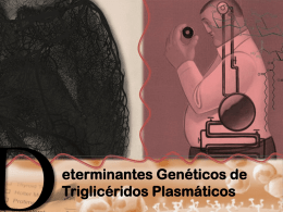 Determinantes genéticos de triglicéridos plasmáticos
